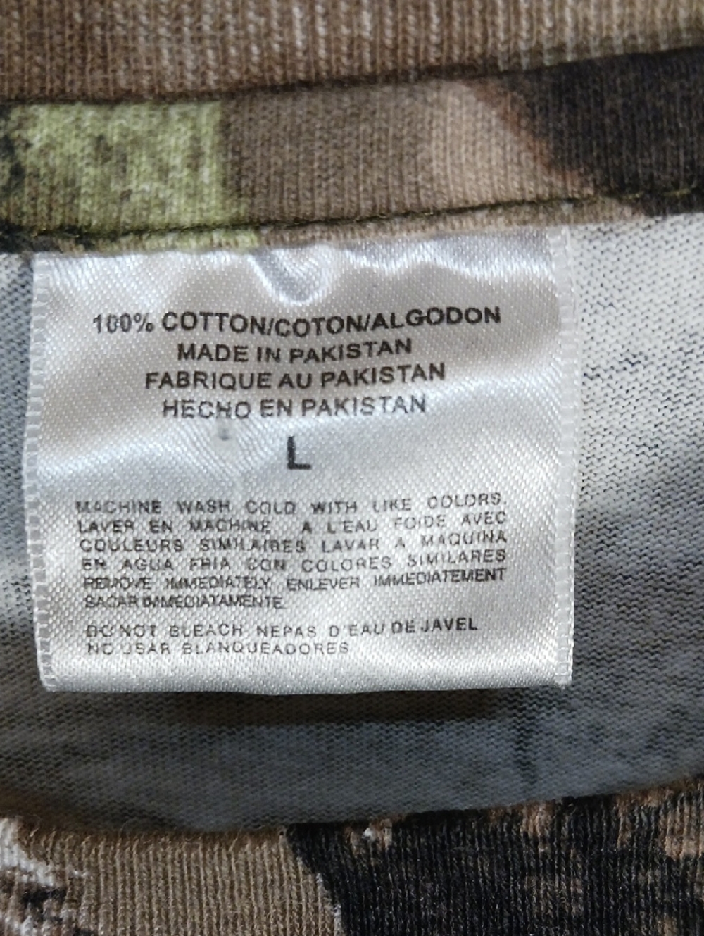 Cabela's RealTree Long Sleeve Tee Shirt with  Hoffman Estates Silk Screen - Picture 3 of 5